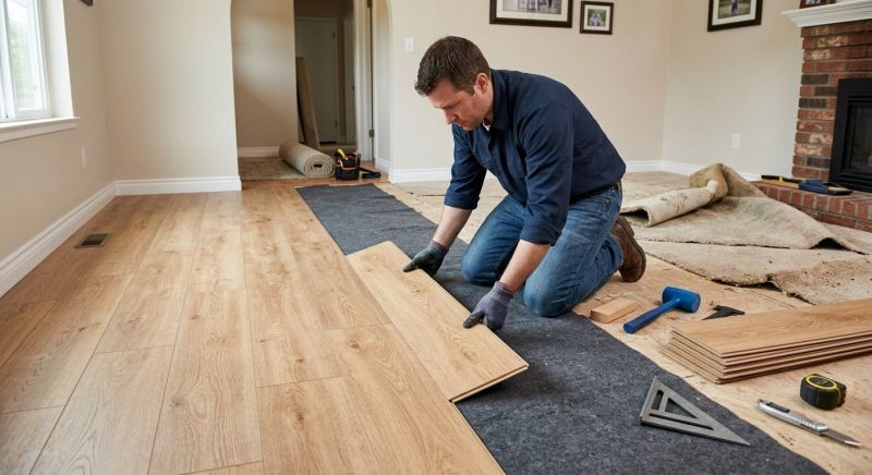 Laminate Floor Remodeling in Wrentham, MA