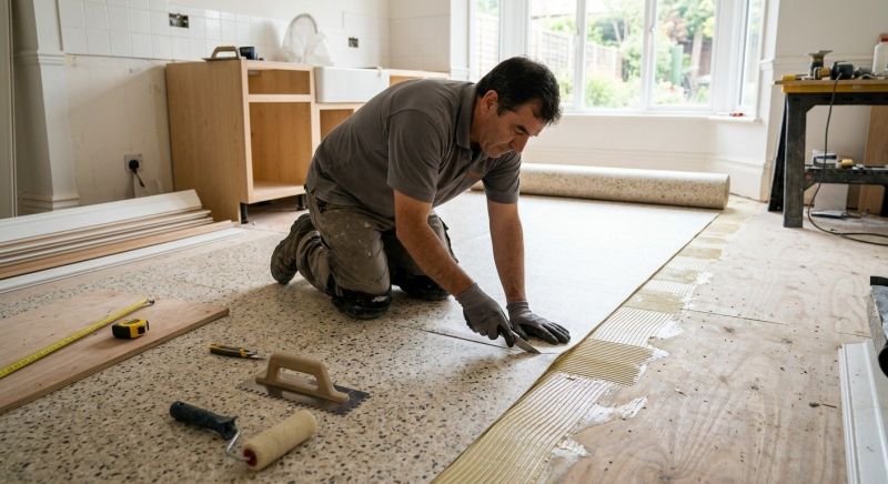 Linoleum Floor Installation in Barrington, RI
