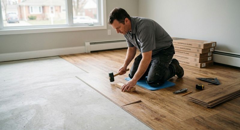 Linoleum Flooring Replacement in Wrentham, MA