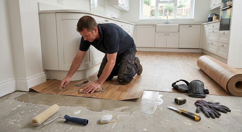 Sheet Linoleum Installation in Douglas, MA