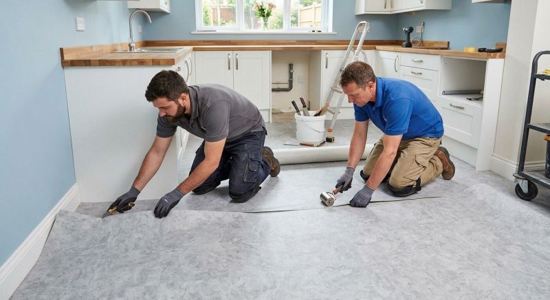 Sheet Linoleum Installation in Wrentham, MA