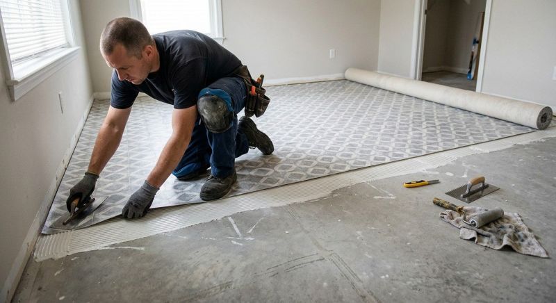 Sheet Vinyl Installation in Natick, MA