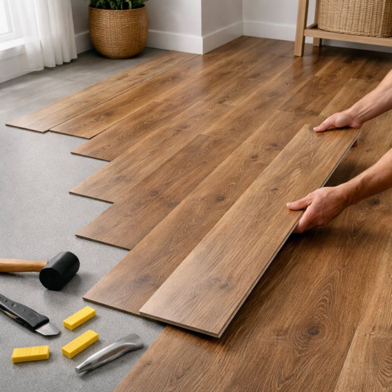 Vinyl Plank Floor Installation in Wrentham, MA